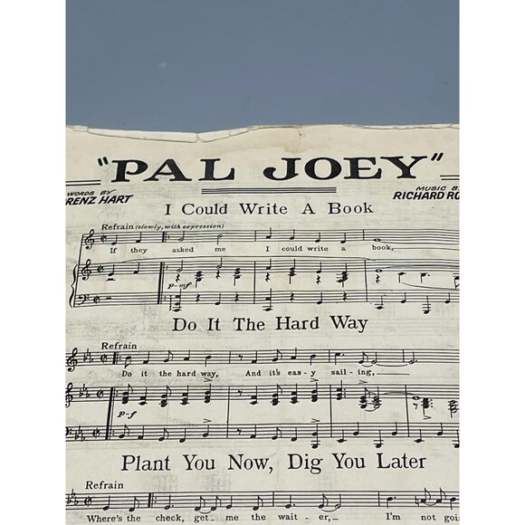 Vintage Sheet Music "Take Him" "Pal Joey" Rodgers & Hart Chappell & Co 1952 READ - Picture 9 of 9